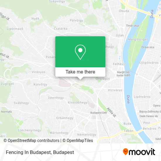Fencing In Budapest map