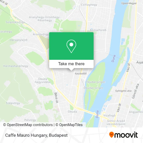 Caffe Mauro Hungary map