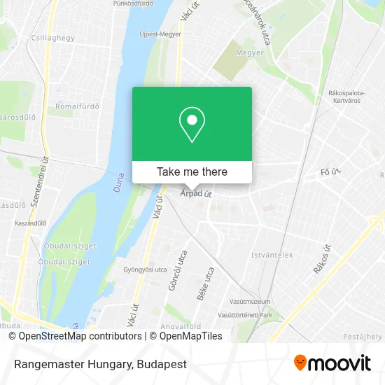 Rangemaster Hungary map