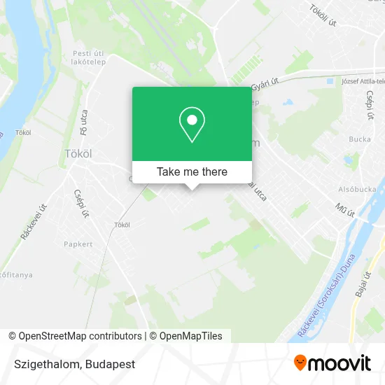Szigethalom map