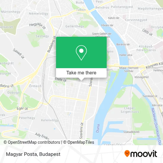 Magyar Posta map