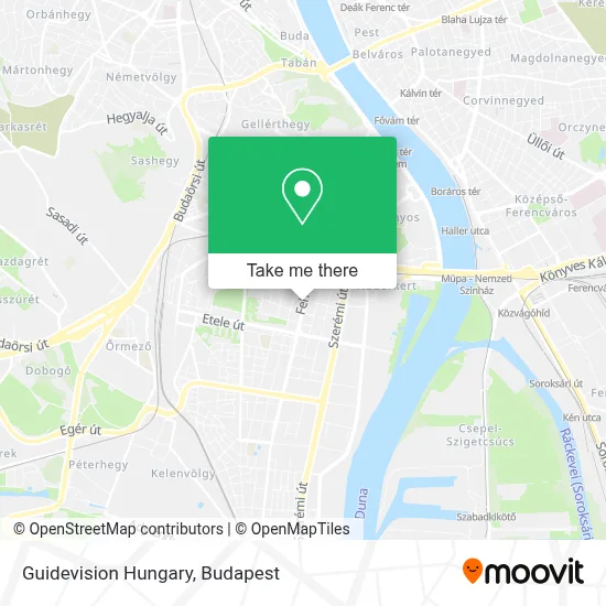 Guidevision Hungary map