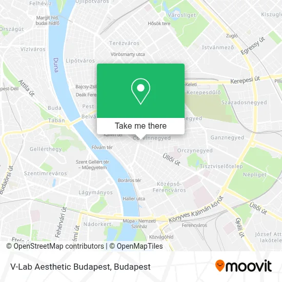 V-Lab Aesthetic Budapest map