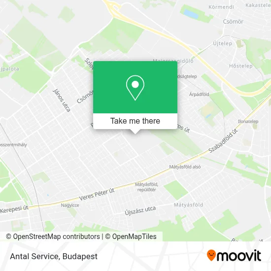 Antal Service map
