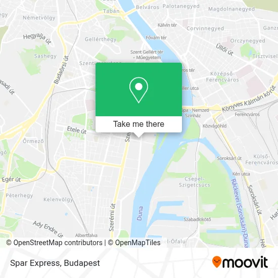 Spar Express map