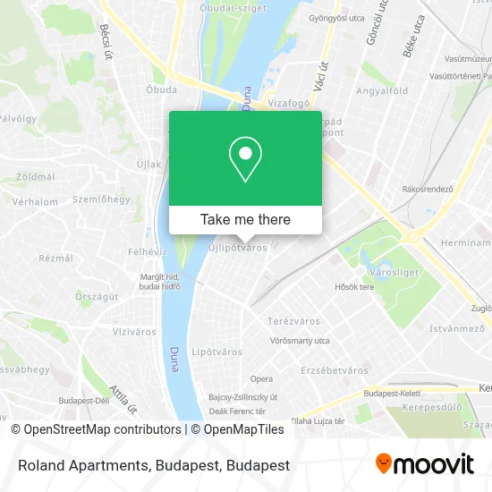 Roland Apartments, Budapest map