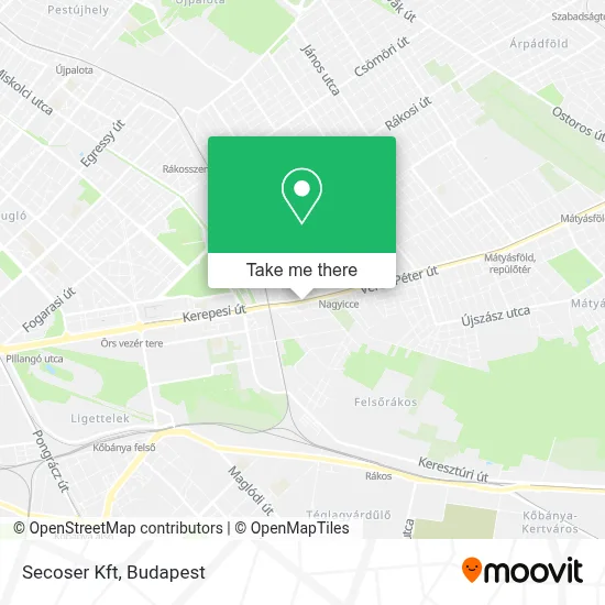 Secoser Kft map