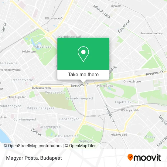 Magyar Posta map