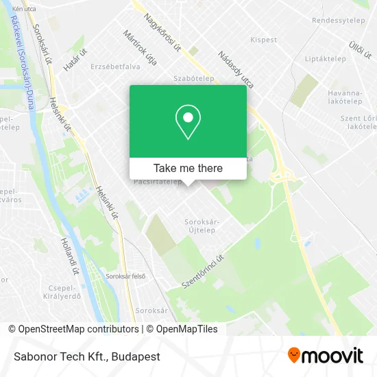 Sabonor Tech Kft. map