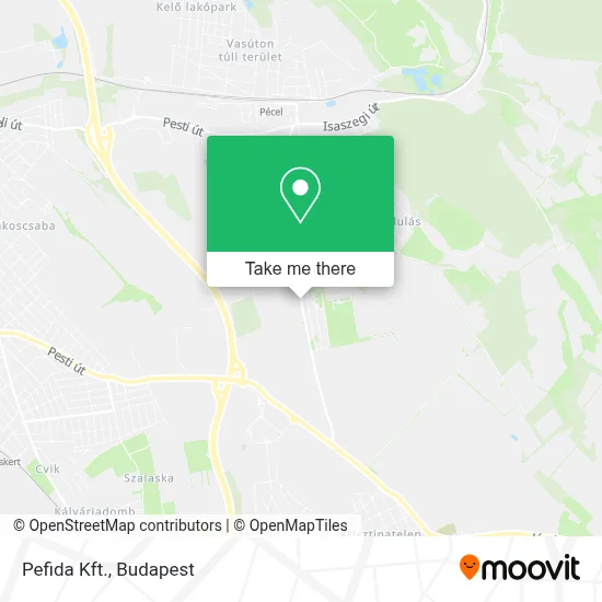 Pefida Kft. map