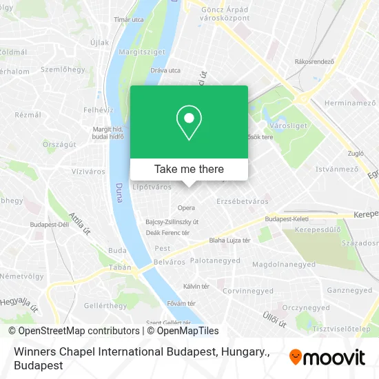 Winners Chapel International Budapest, Hungary. map