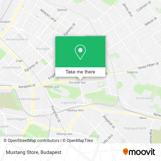 Mustang Store map