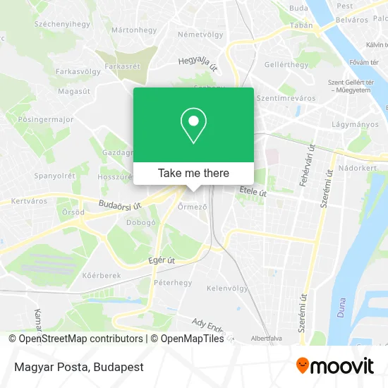 Magyar Posta map