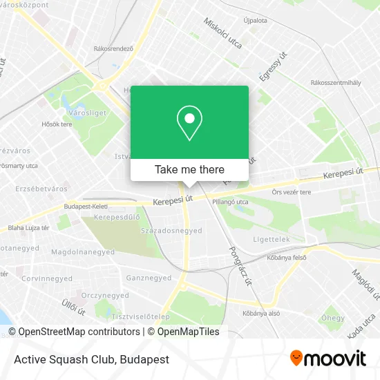 Active Squash Club map