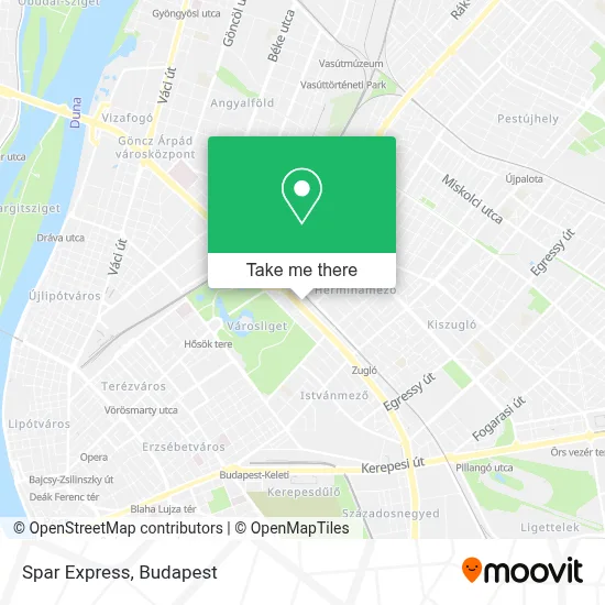 Spar Express map