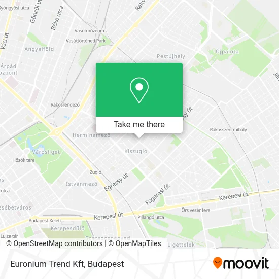 Euronium Trend Kft map