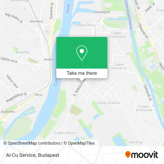 Al-Cu Service map
