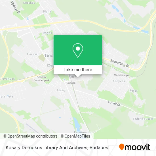 Kosary Domokos Library And Archives map