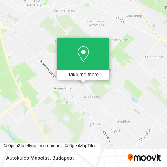 Autokulcs Masolas map
