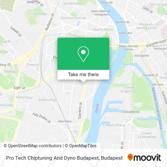 Pro Tech Chiptuning And Dyno Budapest map