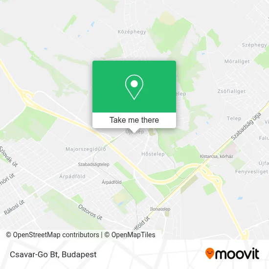 Csavar-Go Bt map