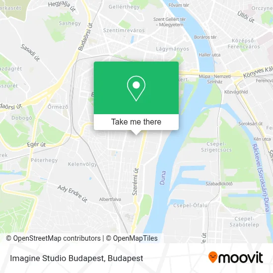Imagine Studio Budapest map