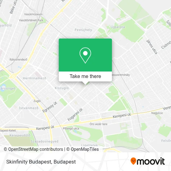 Skinfinity Budapest map