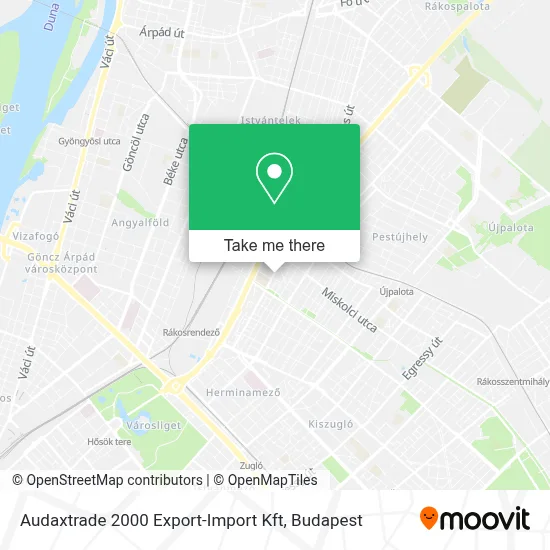 Audaxtrade 2000 Export-Import Kft map