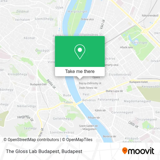 The Gloss Lab Budapest map