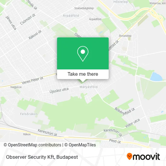 Observer Security Kft map