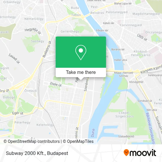 Subway 2000 Kft. map