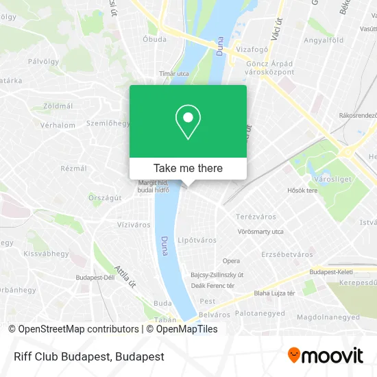 Riff Club Budapest map