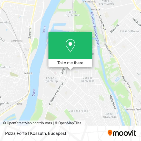 Pizza Forte | Kossuth map
