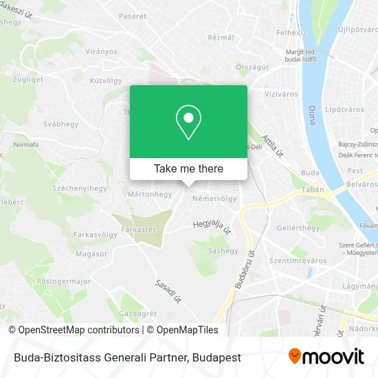 Buda-Biztositass Generali Partner map