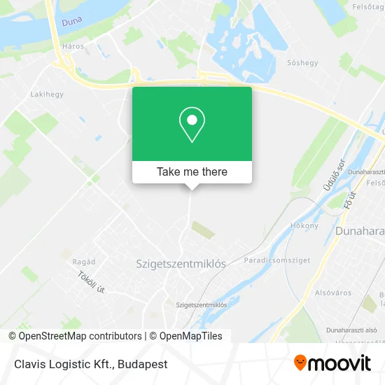 Clavis Logistic Kft. map