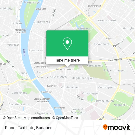 Planet Taxi Lab. map
