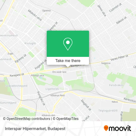 Interspar Hipermarket map