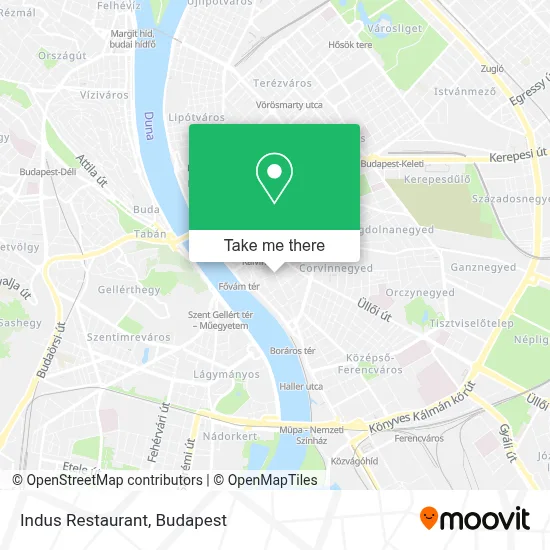 Indus Restaurant map