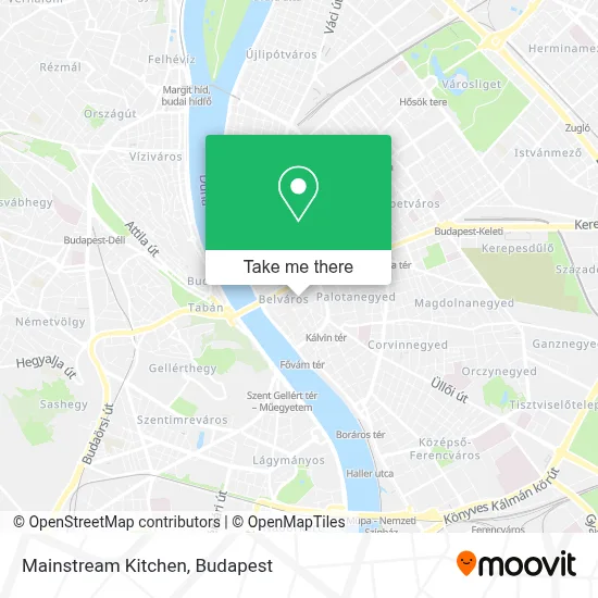 Mainstream Kitchen map