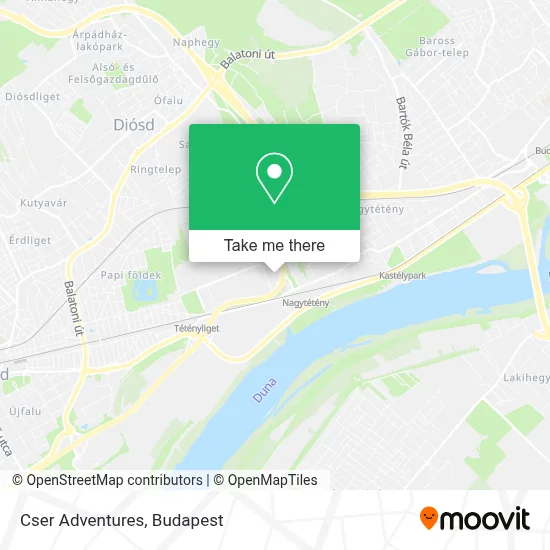 Cser Adventures map