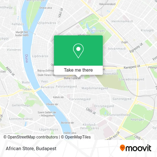African Store map