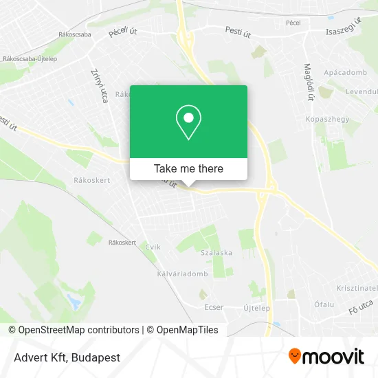 Advert Kft map