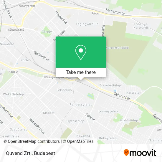 Quvend Zrt. map