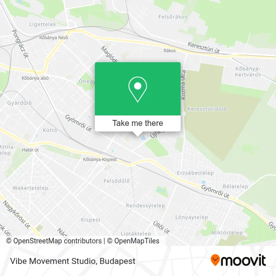 Vibe Movement Studio map