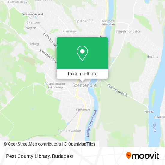 Pest County Library map