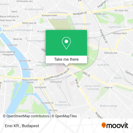 Ensi Kft. map