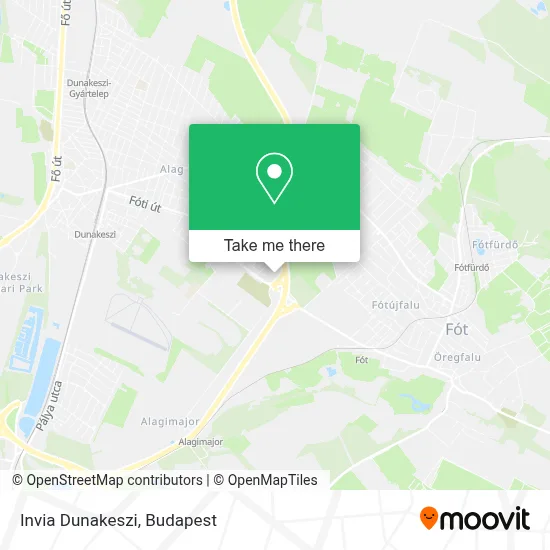 Invia Dunakeszi map