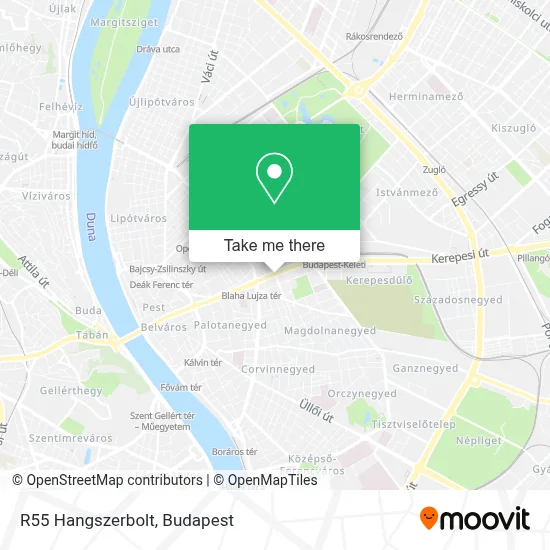 R55 Hangszerbolt map