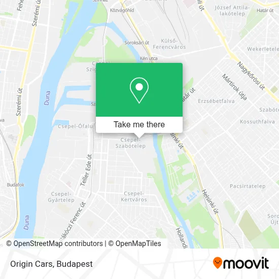 Origin Cars map
