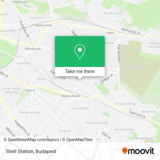 Shell Station map